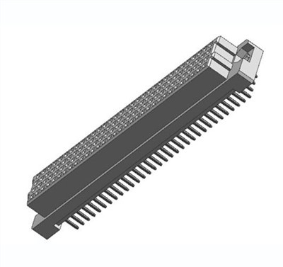 128ポジション垂直メスDIN41612コネクタ