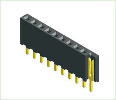 2.0mmメスヘッダーシングルローストレートタイプH6.35